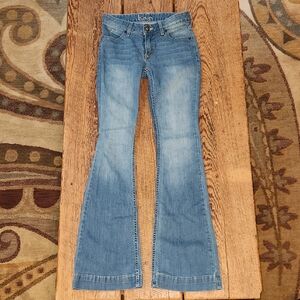 Kimes Ranch Blue Flare Wide Leg Jeans